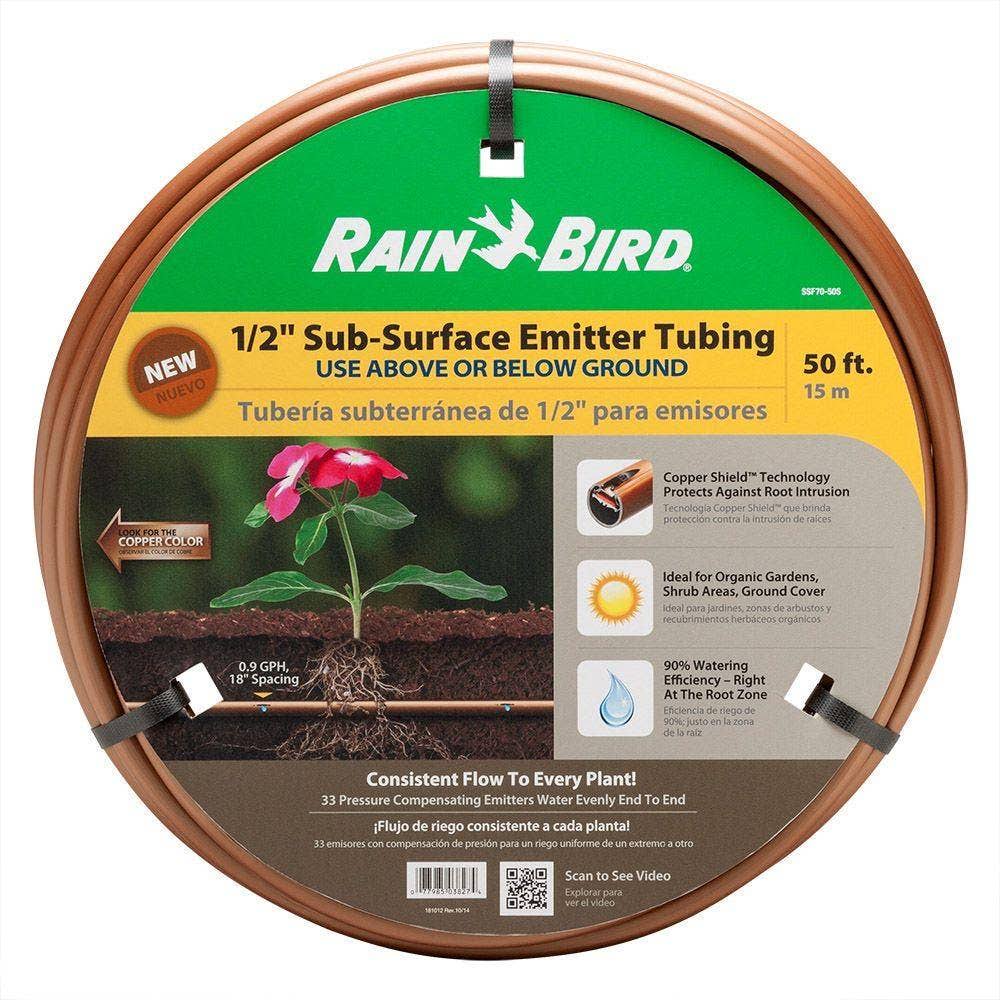 1/2" x 50' Sub-Surface Drip Emitter Tubing Coil T10108