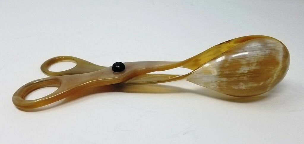 Handcrafted Horn Salad Server Buffet Tongs Set of 2 A22080