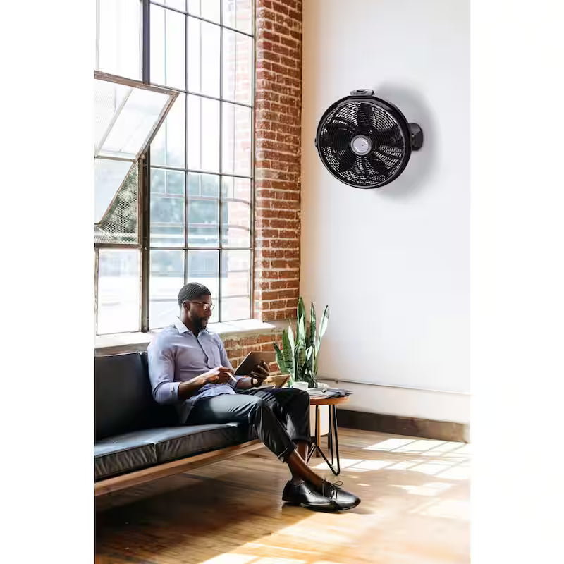 20 in. 3 Speeds Black Floor Fan O1495