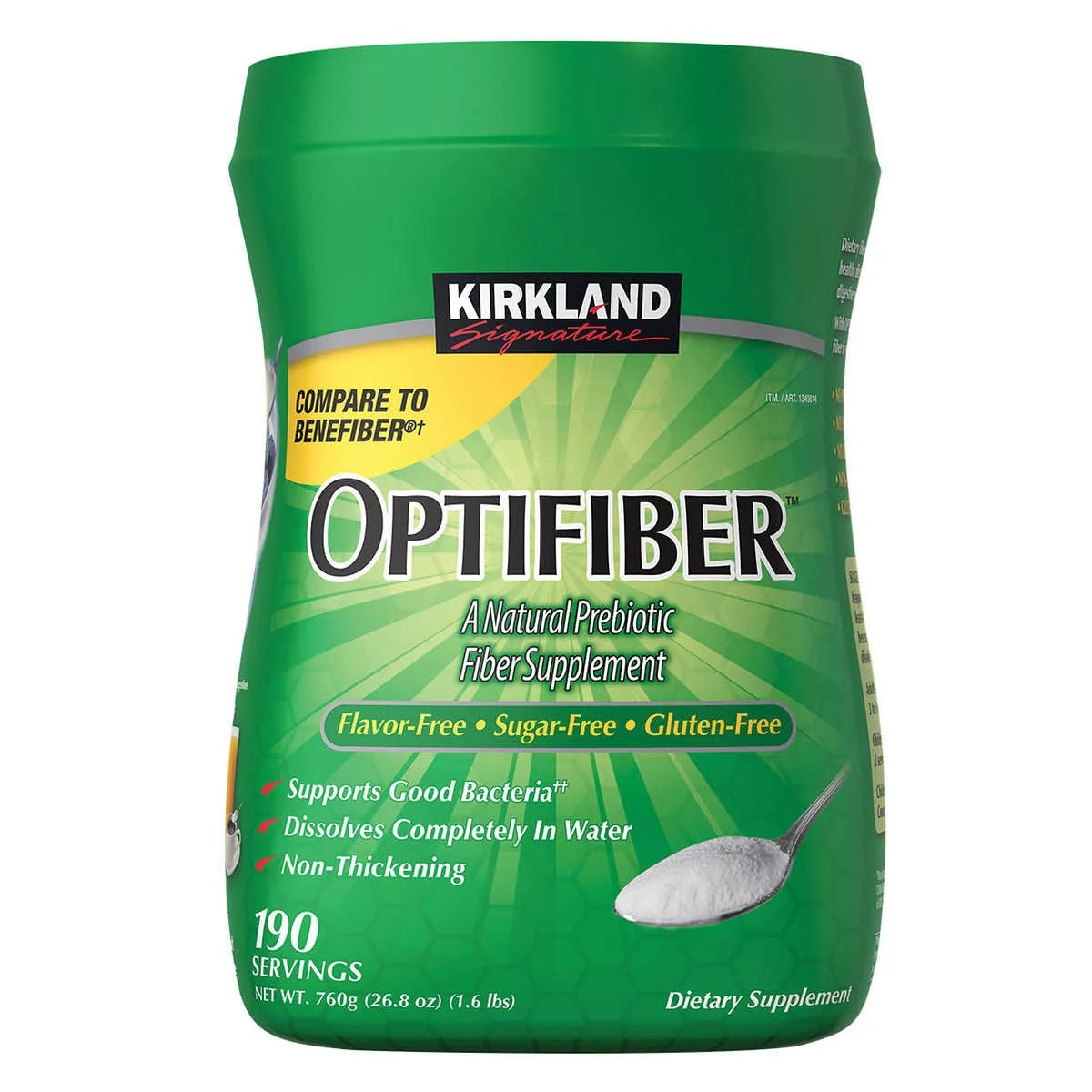 25.6 Ounces 190 Servings OPTIFIBER L967