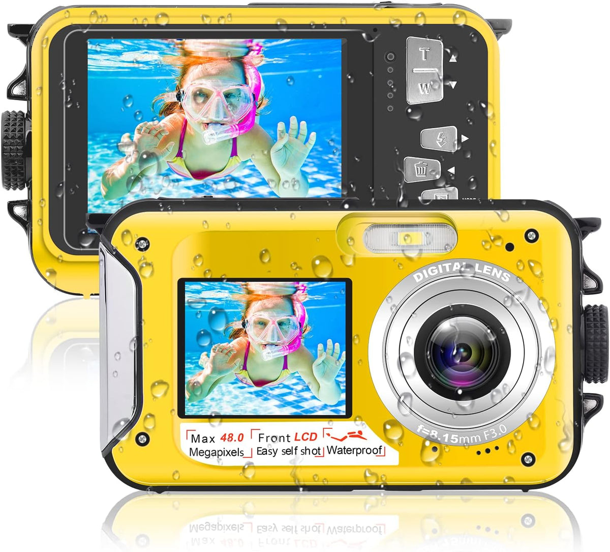 48MP 2.7K Waterproof Digital Camera W6045