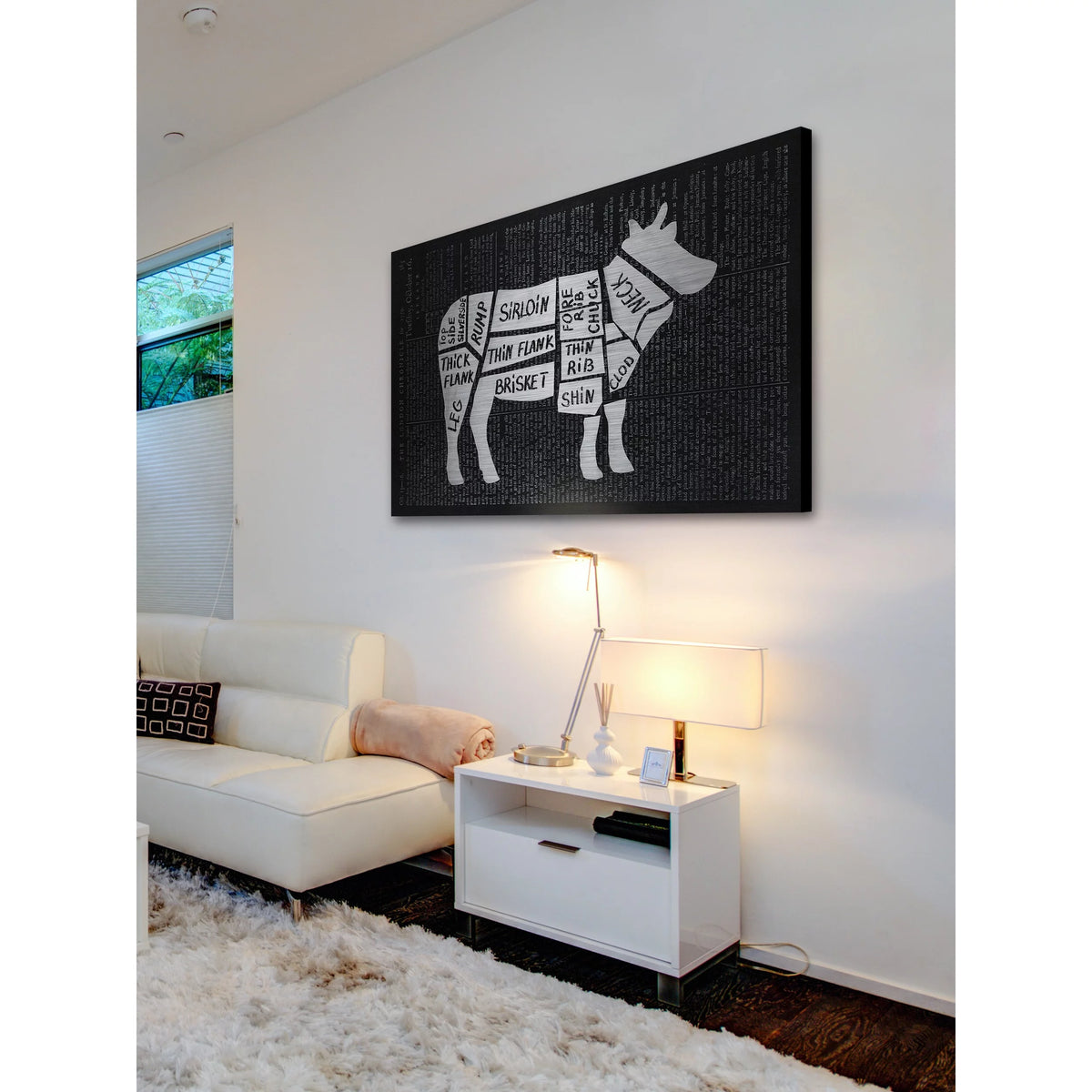 Painting Print on Brushed Aluminum V242316