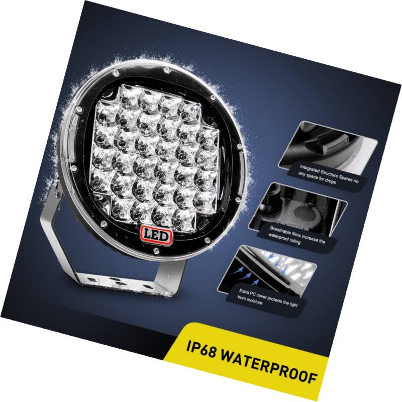 2pcs 96W 9 inch Black LED Work Light R386017