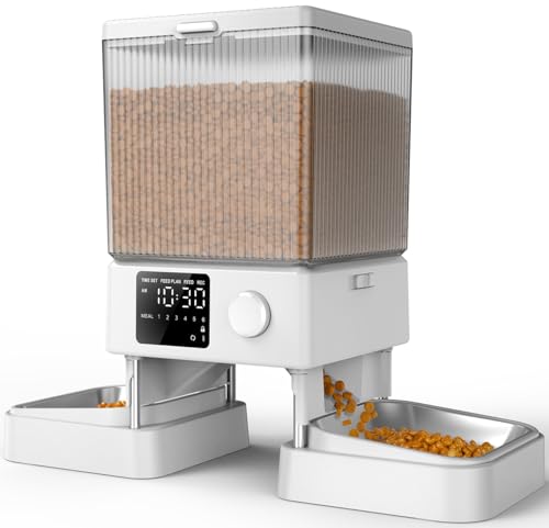 Automatic Cat Feeder with 5G WiFi, 20 Cups/5L Timed Dry Food Dispenser U946