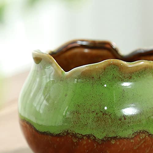 4×3 inch Ceramic Mini Plant Pots with Drainage White N515