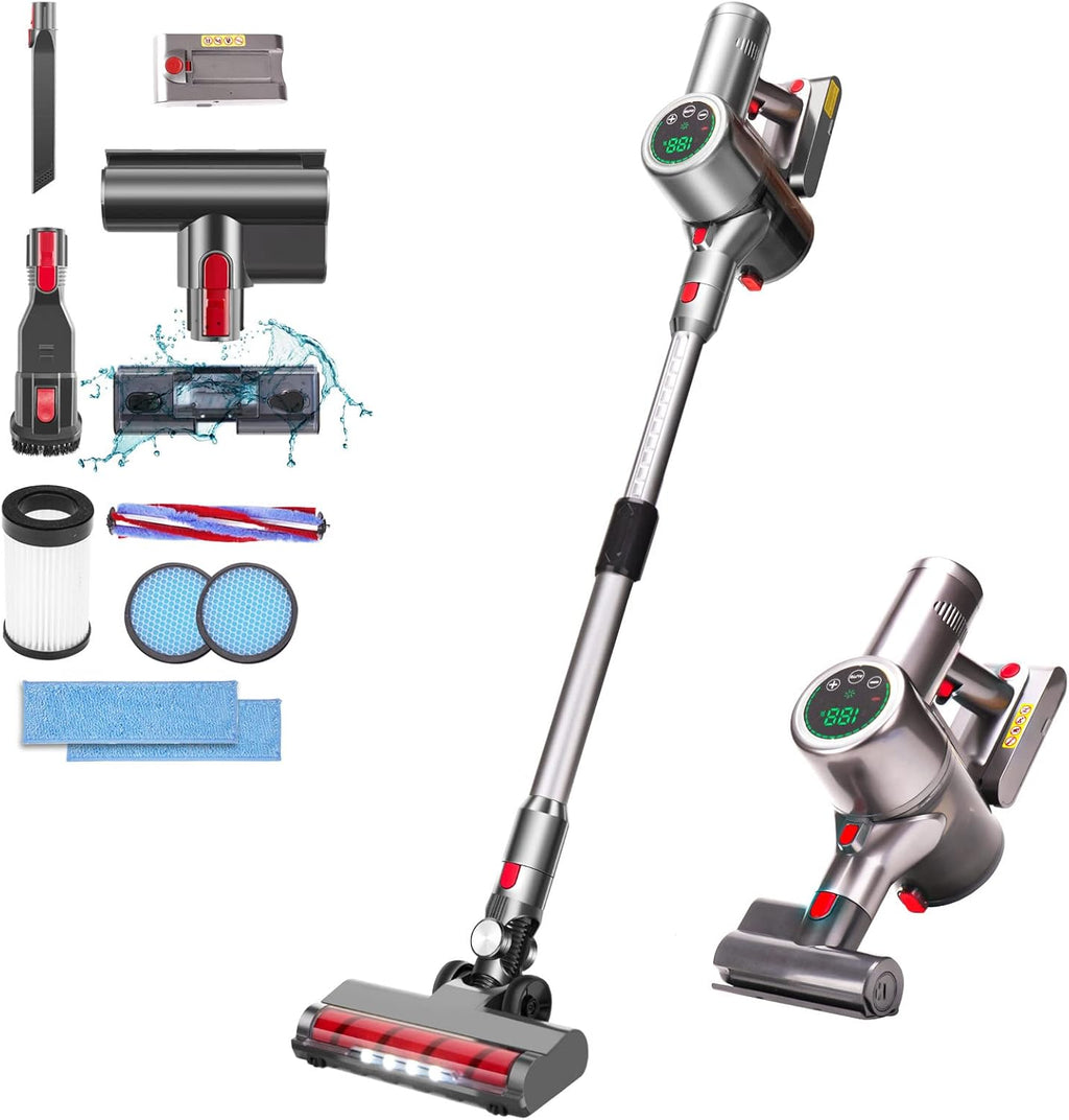 Cordless Stick Vacuum Cleaner with LED Display Q461687