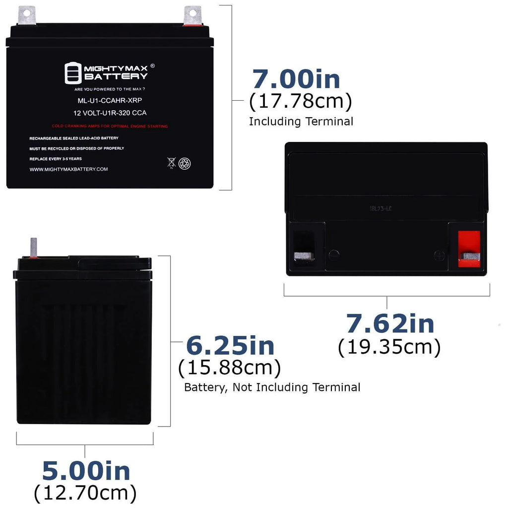12V 320CCA Replacement Battery Q313