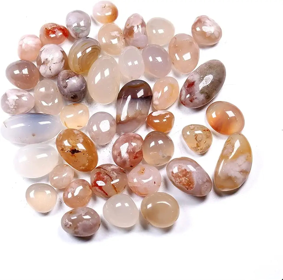 50g Natural Pink Sakura Agate Crushed Stone Crystal S779