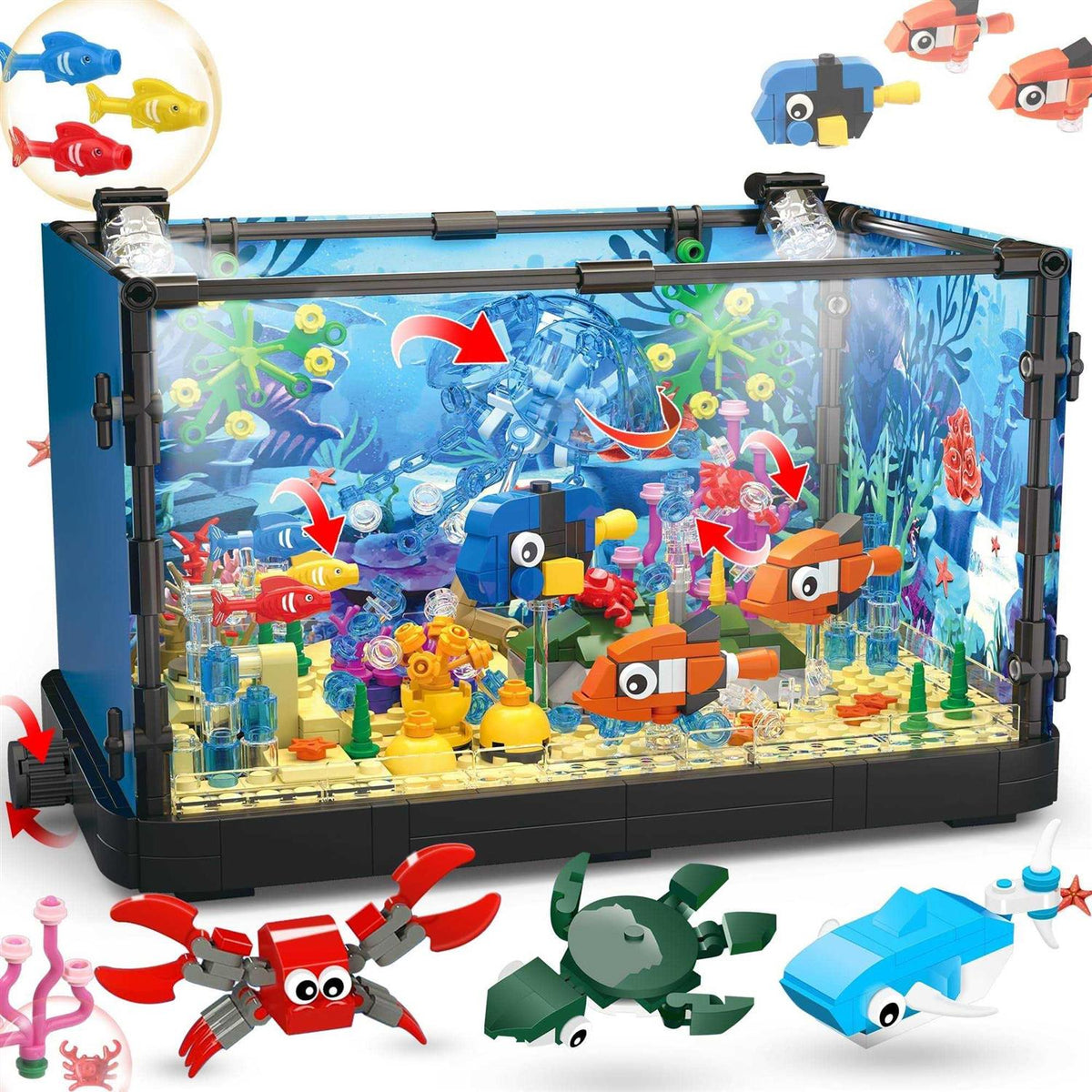 Fish Tank Building Block Aquarium W434