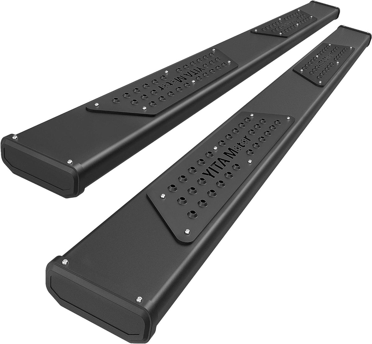 6.5 Inches Black Textured Running Boards Side Steps Nerf Bars V6588