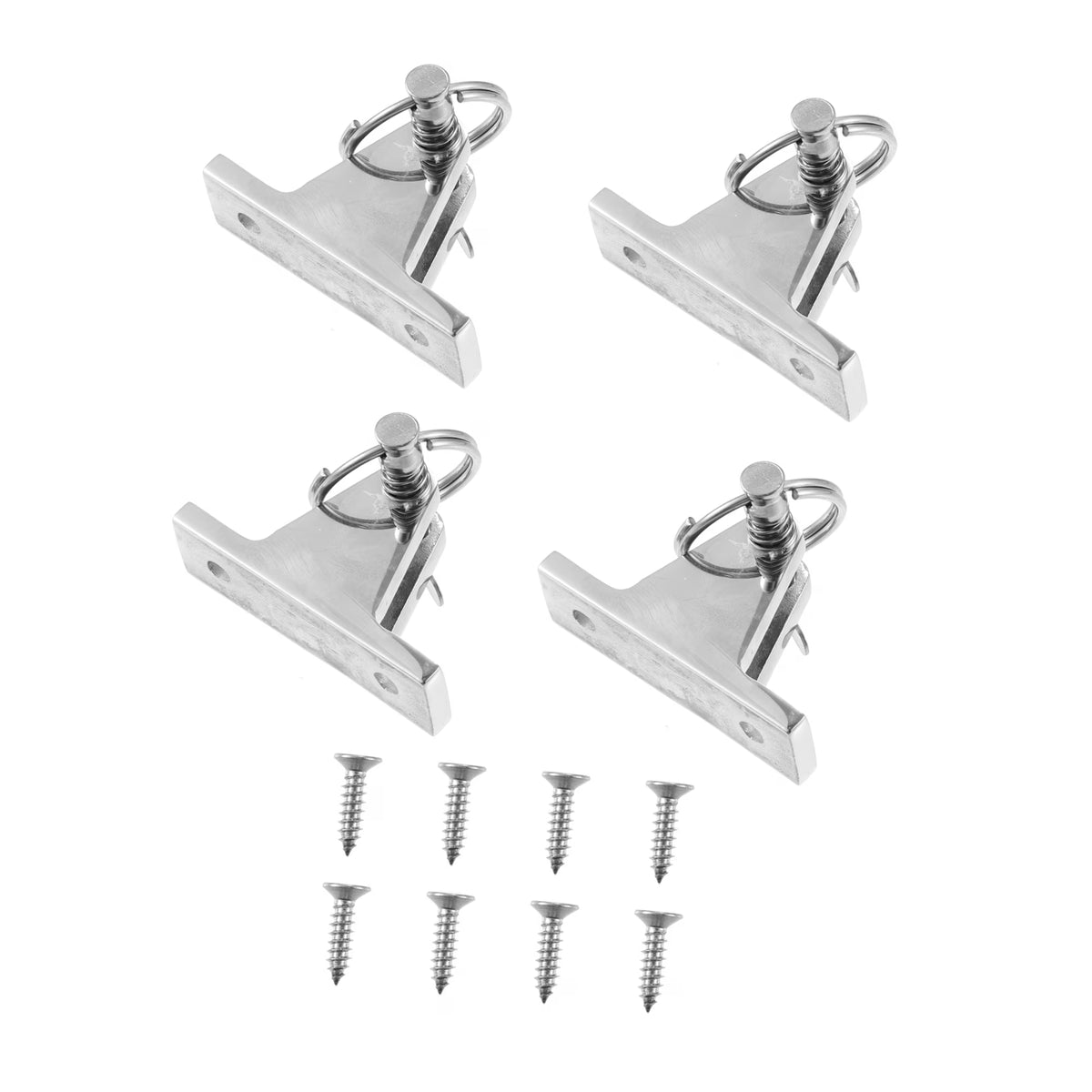 4Pcs Stainless Steel Deck Hinge with Pin Ring F9041