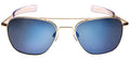 Aviator Bayonet Temple Sunglasses in Gold B27588