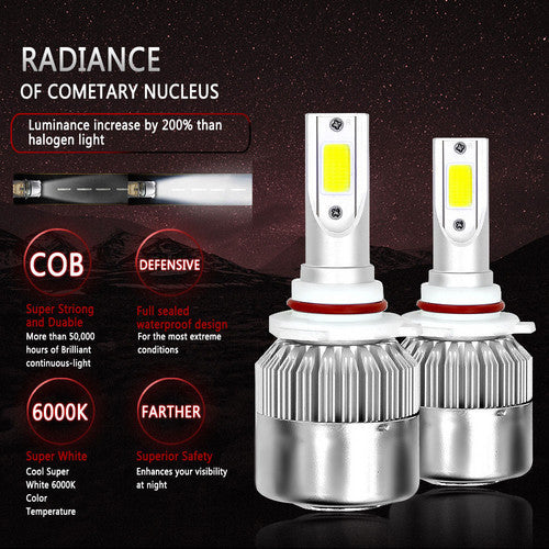 6000K LED Headlight and Fog Light Bulbs Kit Combo G598336