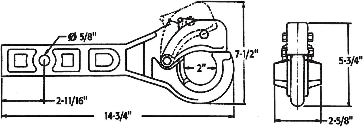 Receiver Mount Pintle Hook Pack of 2 S38455