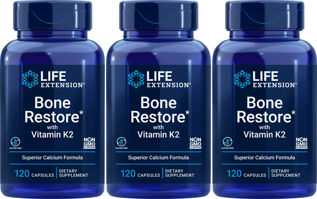 120 Capsules Bone Restore with Vitamin K2 Y684