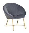 Grey Velvet Chair Z738