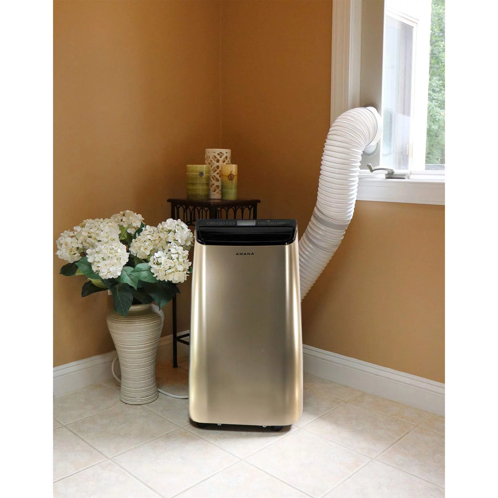 10000 BTU Portable Air Conditioner with Remote Control in White/Black R826