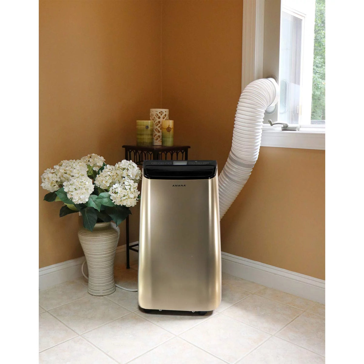 10000 BTU Portable Air Conditioner with Remote Control in White/Black R826