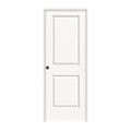 White Painted Right-Hand Solid Core Molded Composite MDF Single Prehung Interior Door O3098