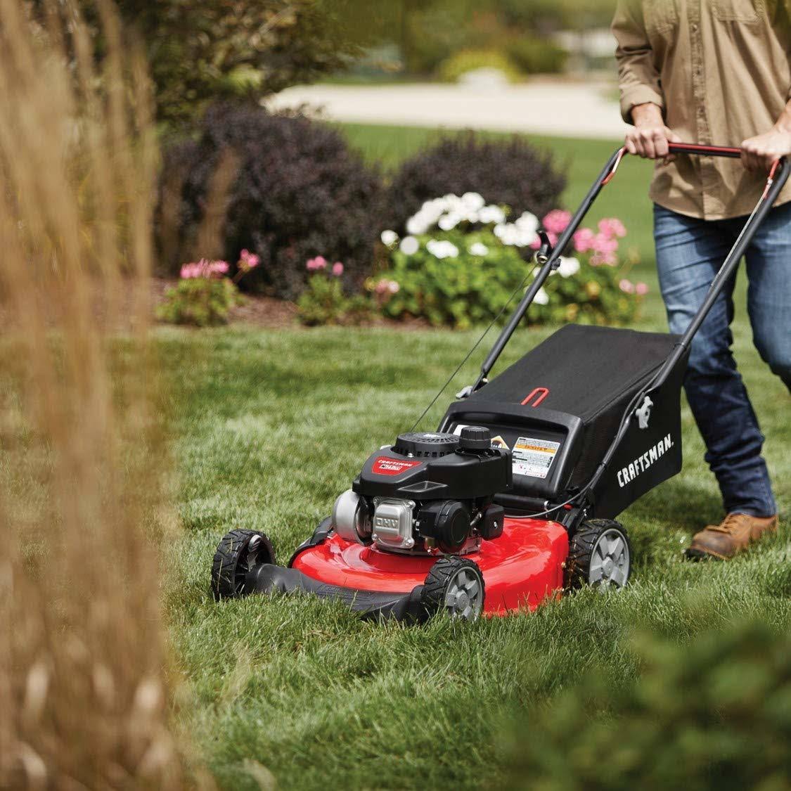 21-Inch 3-in-1 Gas Powered Push Lawn Mower with Bagger E9752