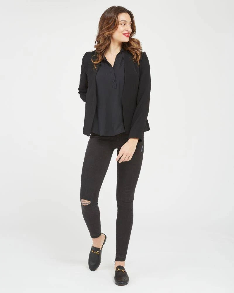 Distressed Denim Legging Mid Wash C814