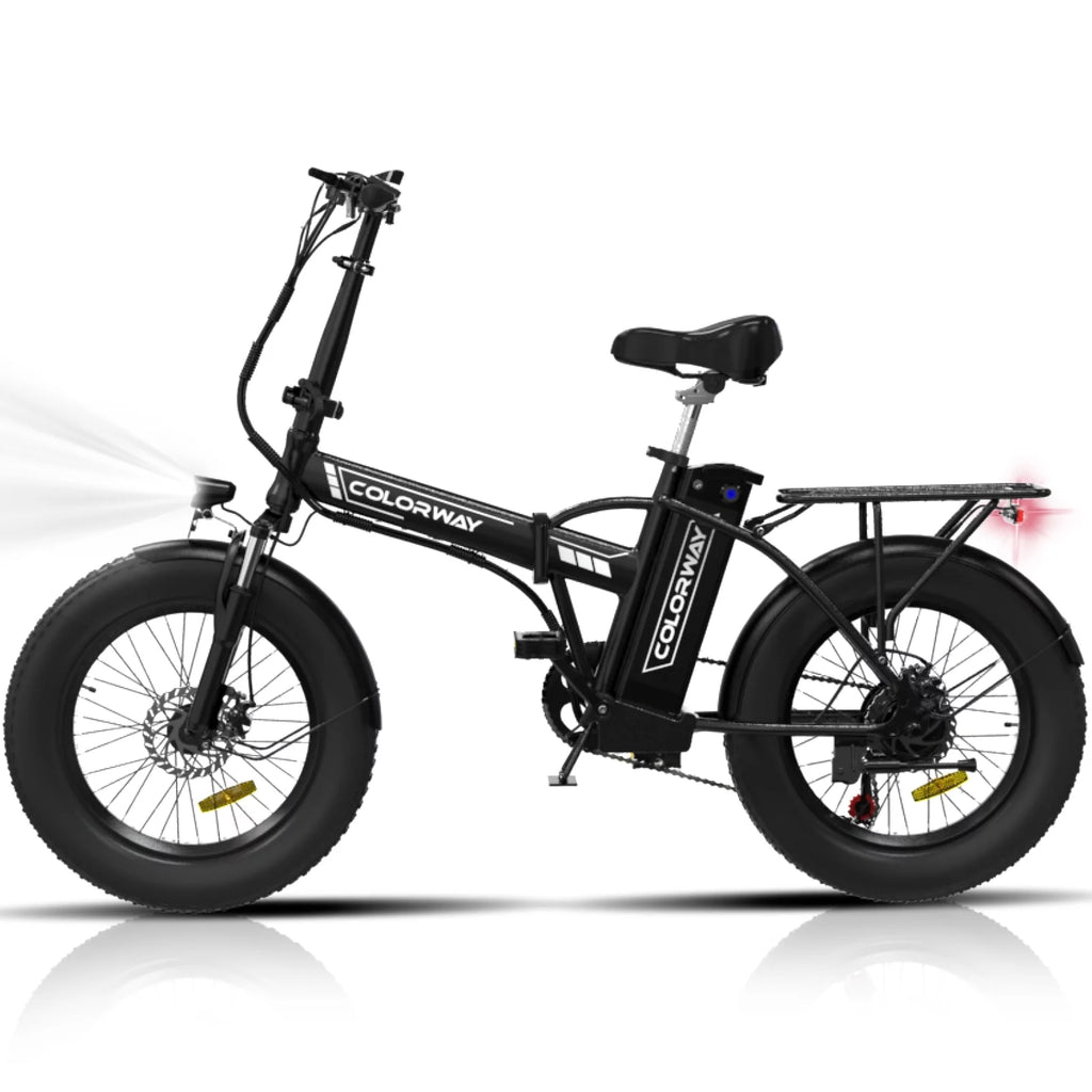 20"x3.0 Fat Tire Electric Bicycle with 500W/36V/12Ah Battery, Shimano 7-Speed B7076