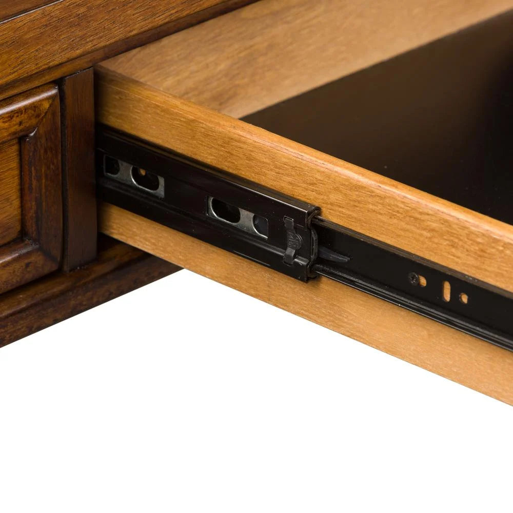 Medium Brown Wood Writing Desk P859