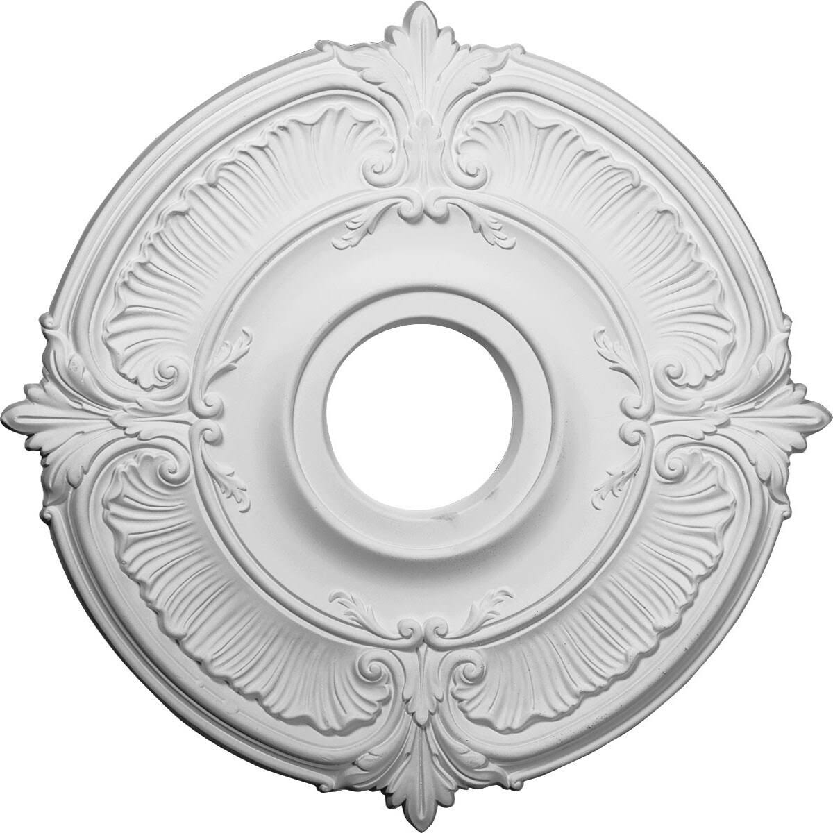 18x22OD x 4x22ID x 5/8x22P Hand-Painted Smokey Topaz Ceiling Medallion O295