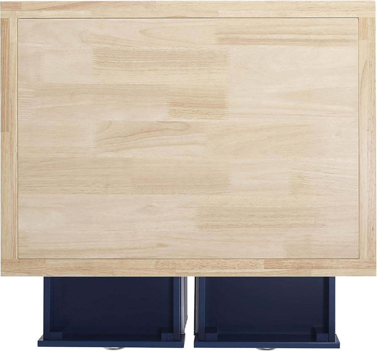 Denim Kitchen Cart with Locking Wheels G93909