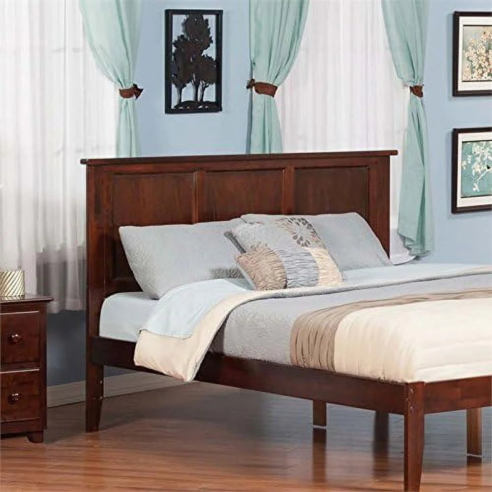 Queen Solid Wood Panel Headboard In Walnut Z71321