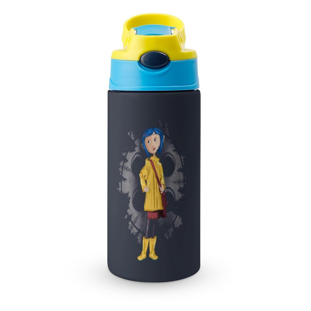 Insulated Stainless Steel Water Bottle with Straw J964