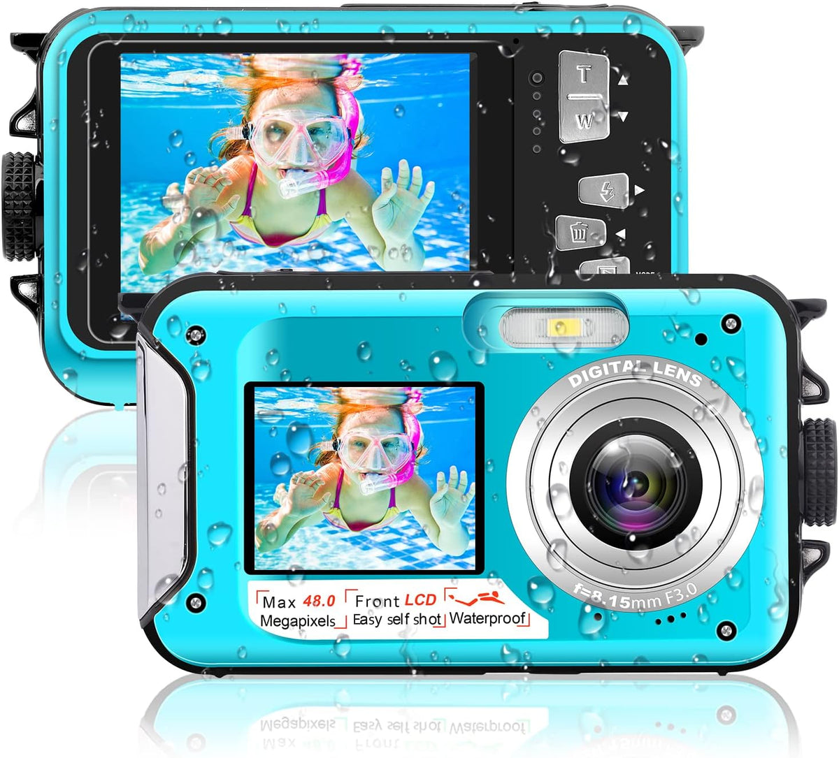 48MP 2.7K Waterproof Digital Camera W6045