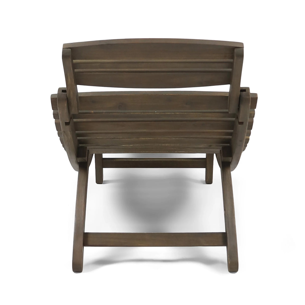 Gray Acacia Wood Outdoor Chaise Lounge Set of 2 A23815