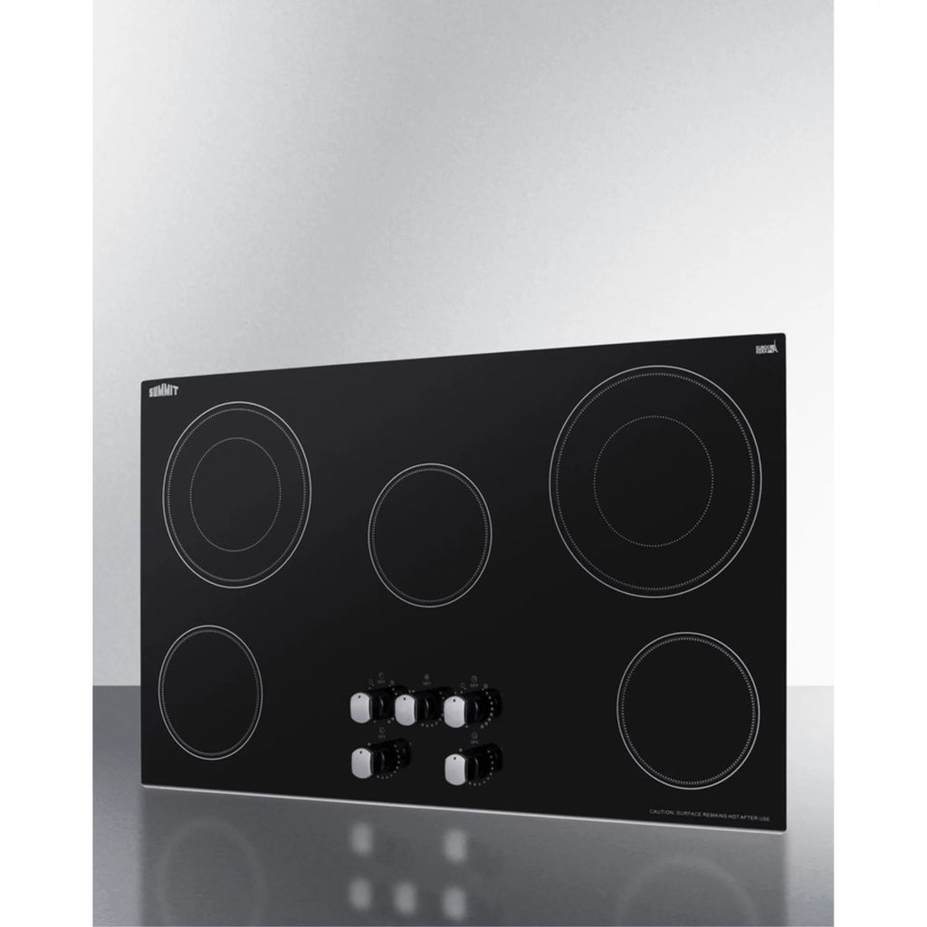 36 in. 5-Burner Radiant Cooktop, Black Y791695