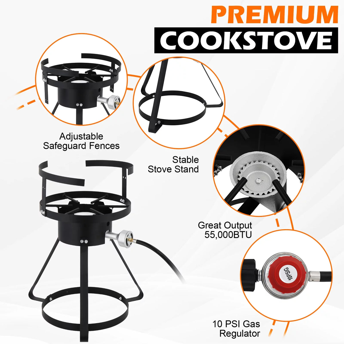 30 Qt Turkey Fryer Cooker Set with Gas Burner M20210