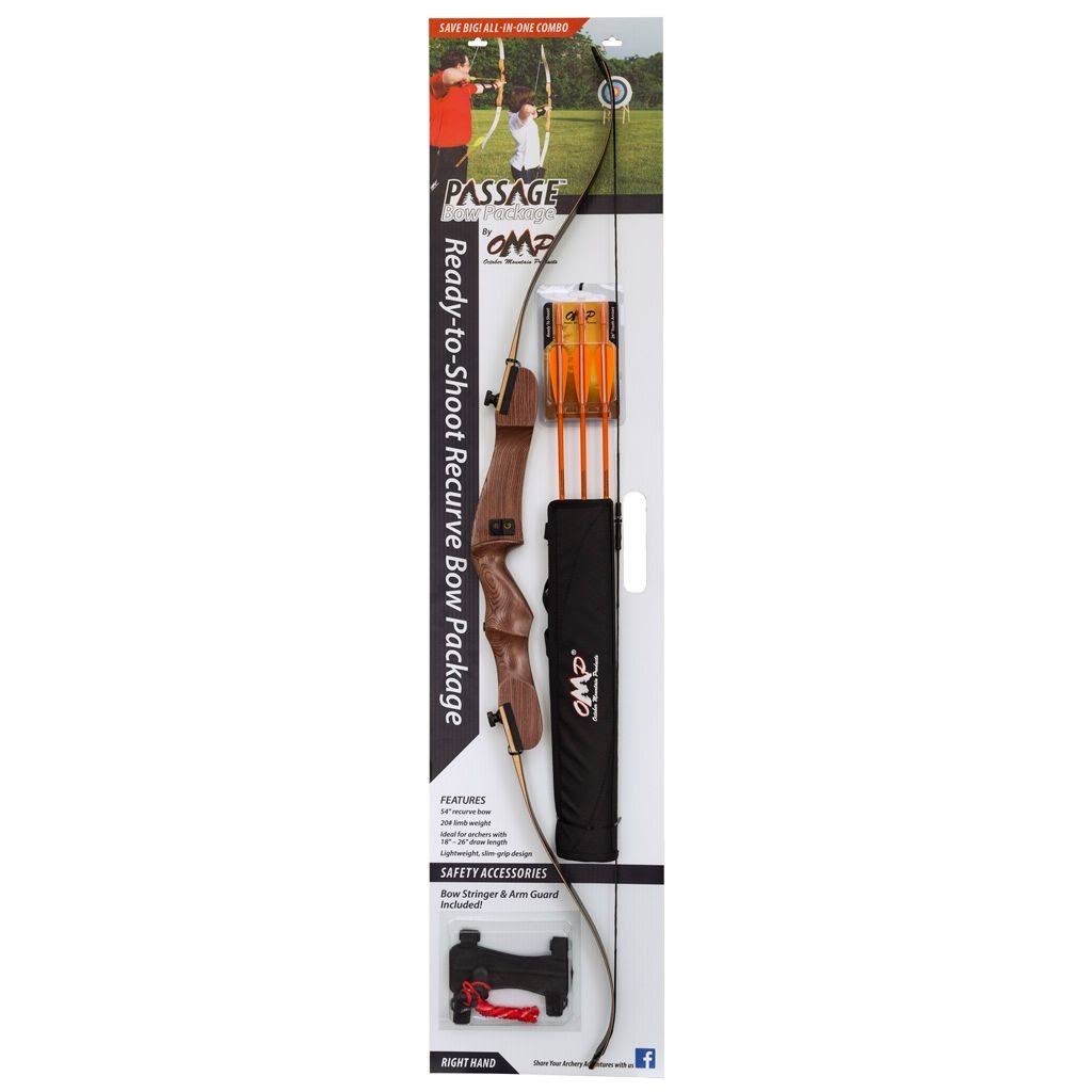 20-lb. 54x22 Recurve Bow Package E64573