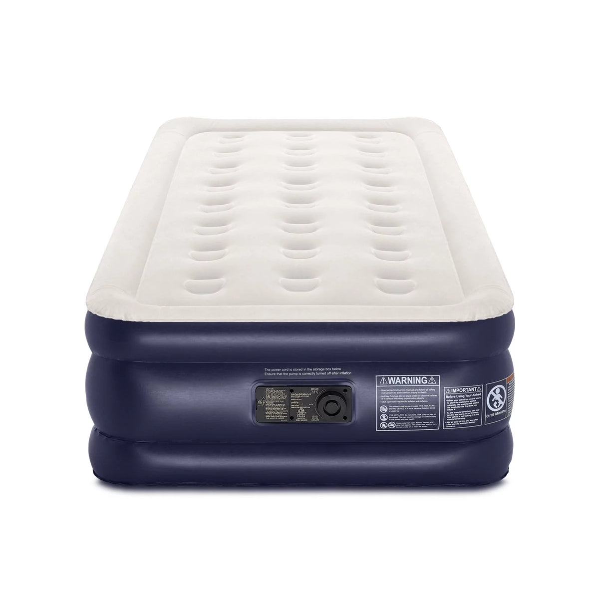 18 Inch Queen Air Mattress with Built in Pump W126