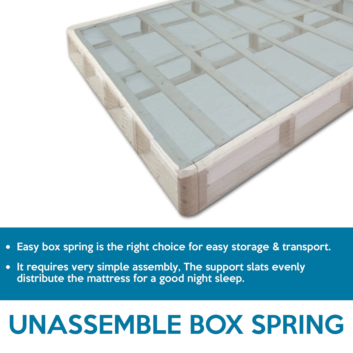 5" Wood Box Spring for Mattress Support Full P281832