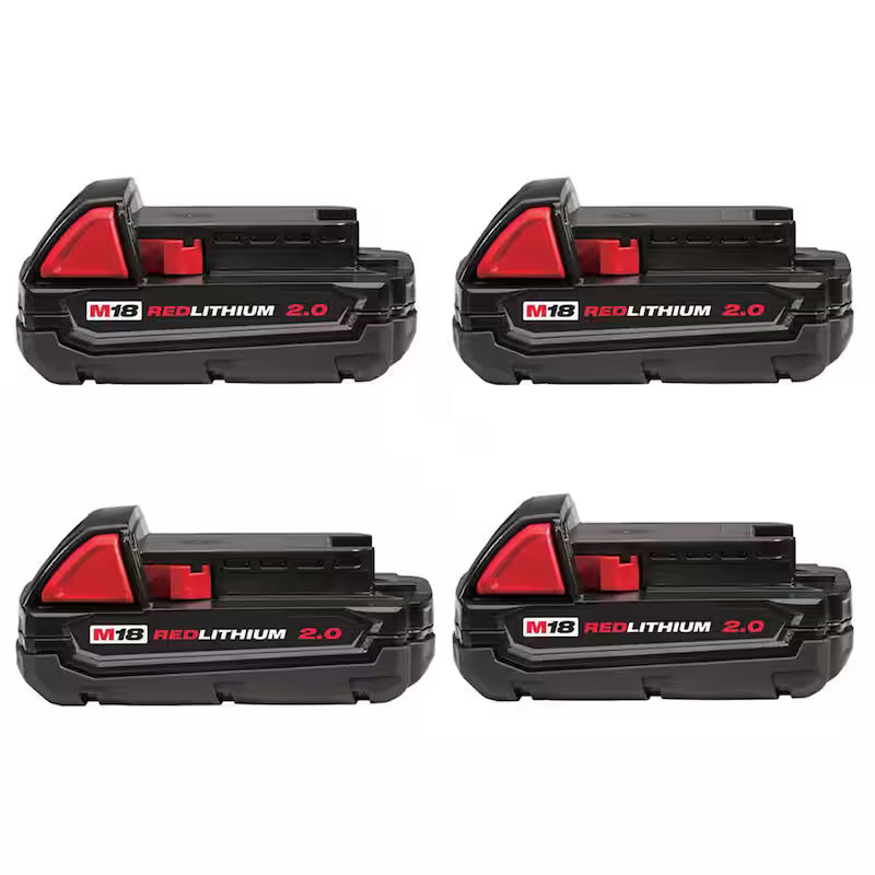 18-Volt Lithium-Ion Compact Battery Pack 2.0Ah 4-Pack S764591