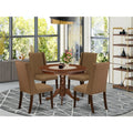 5-Piece Dining Room Set with 4 Upholstered Chairs and Round Table M946961