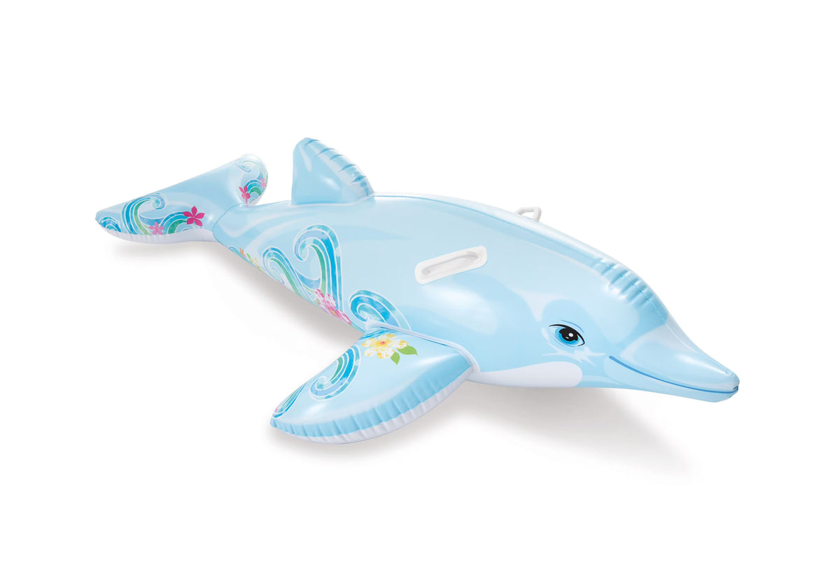 Inflatable Pool Float Ride-On with Handles Y733