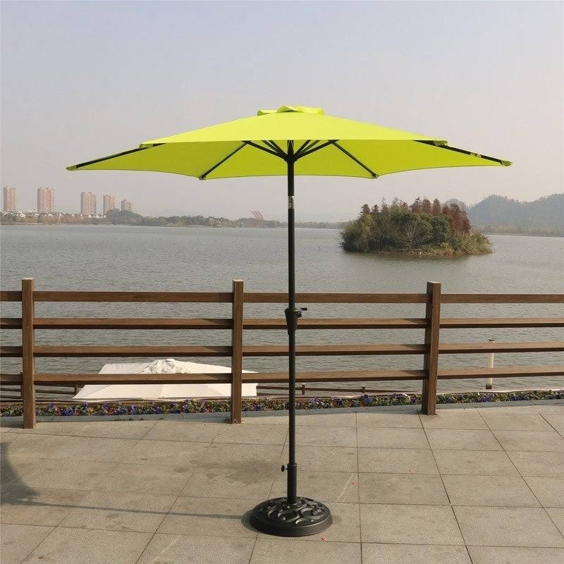 9 Feet Pole Umbrella with Carry Bag and Base - Crème P221893