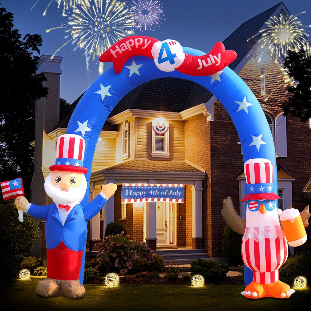 9 FT Inflatable Outdoor Decoration with LED Lights G44595