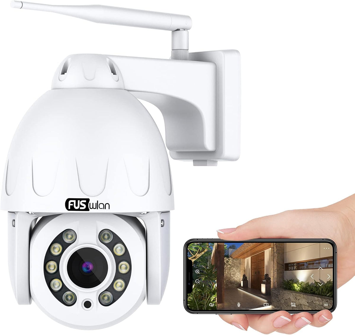 5MP PTZ Outdoor Security Camera with 5X Optical Zoom D437402