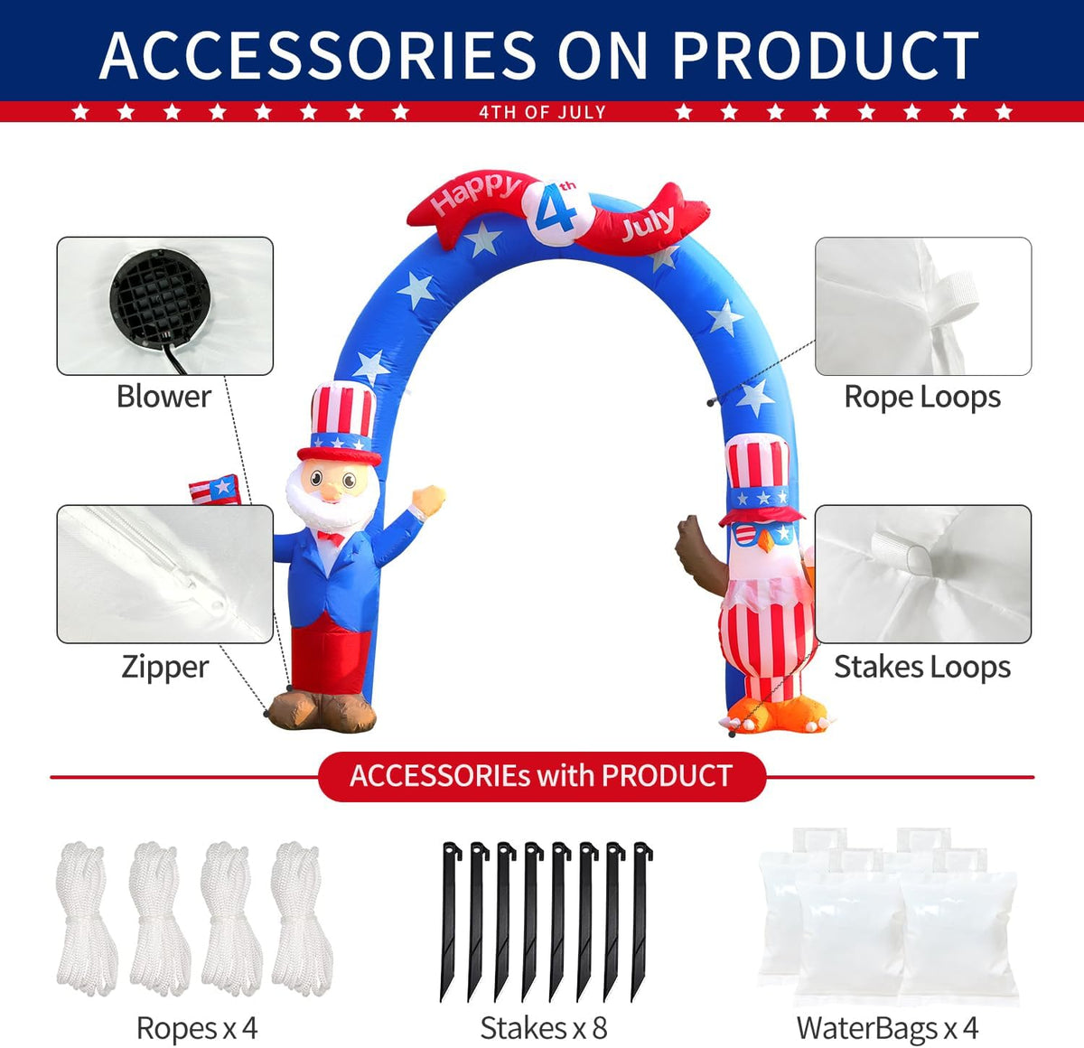 9 FT Inflatable Outdoor Decoration with LED Lights G44595