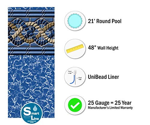 21-Foot Round Pool Liner with 48-Inch Wall Height I48148