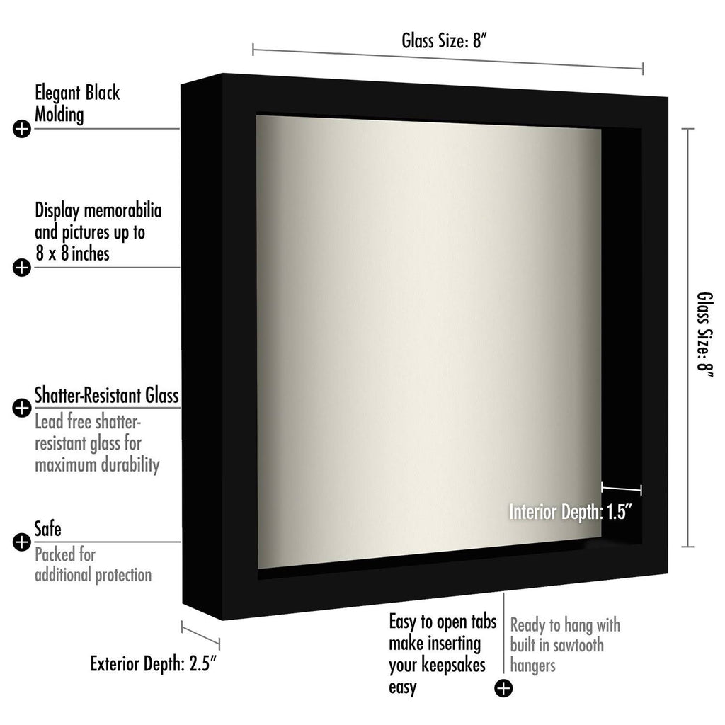 Black 8x22 Shadow Box Frame P98182
