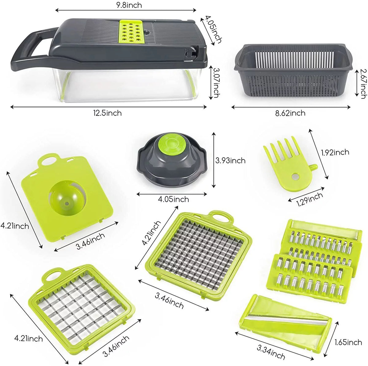 12 in 1 Vegetable Chopper with Container K60344