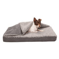 Berber & Suede Blanket Top Dog Bed C3678