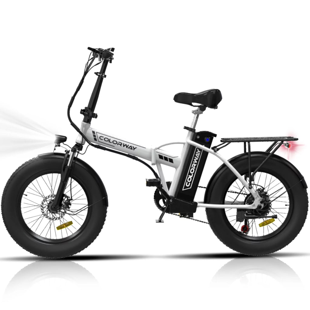 20"x3.0 Fat Tire Electric Bicycle with 500W/36V/12Ah Battery, Shimano 7-Speed B7076